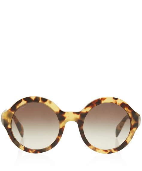 prada round frame glasses|prada tortoiseshell sunglasses.